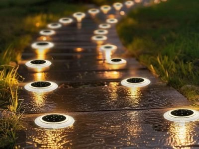 DISCOUNT 8 pack Aesthetic Solar Paver Lights - Easy Installation